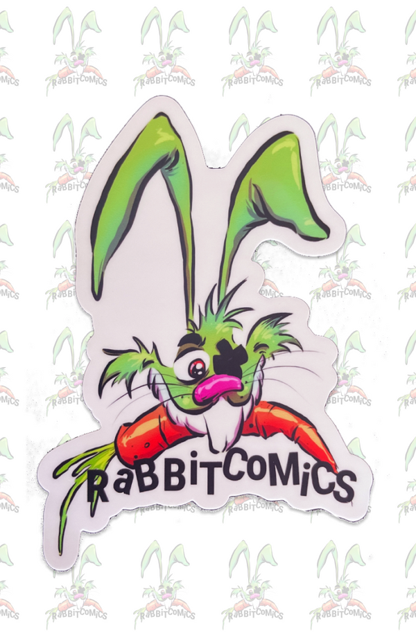 Rabbit Comics Big Sticker by Rick Alves