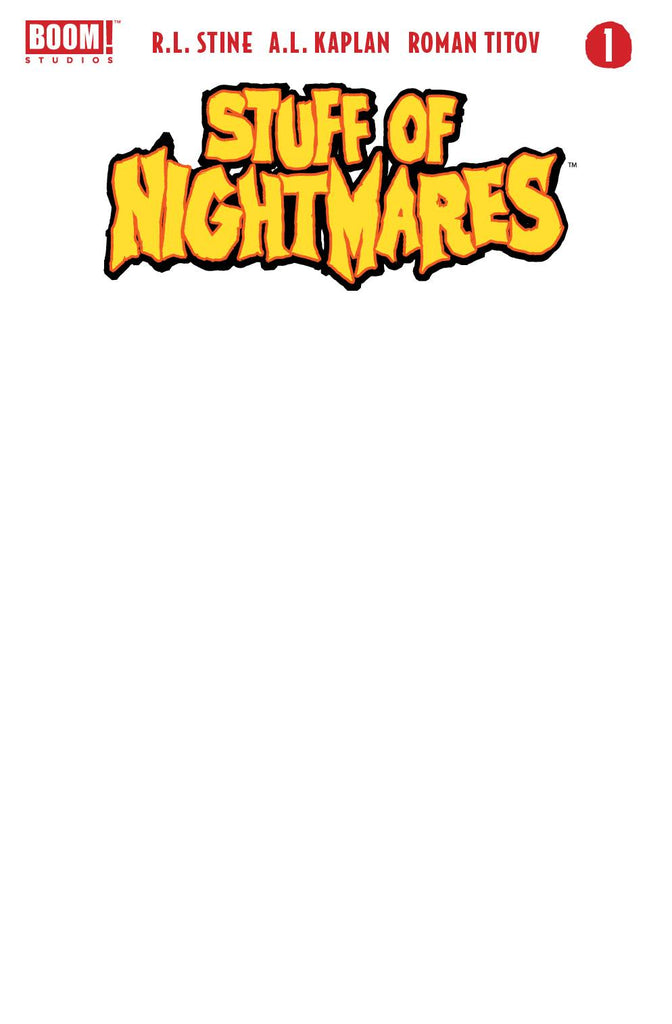 STUFF OF NIGHTMARES #1 (OF 4) CVR E BLANK SKETCH VARIANT