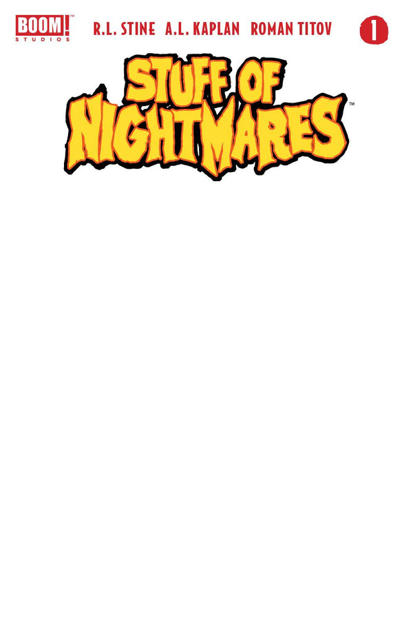 STUFF OF NIGHTMARES #1 (OF 4) CVR E BLANK SKETCH VARIANT