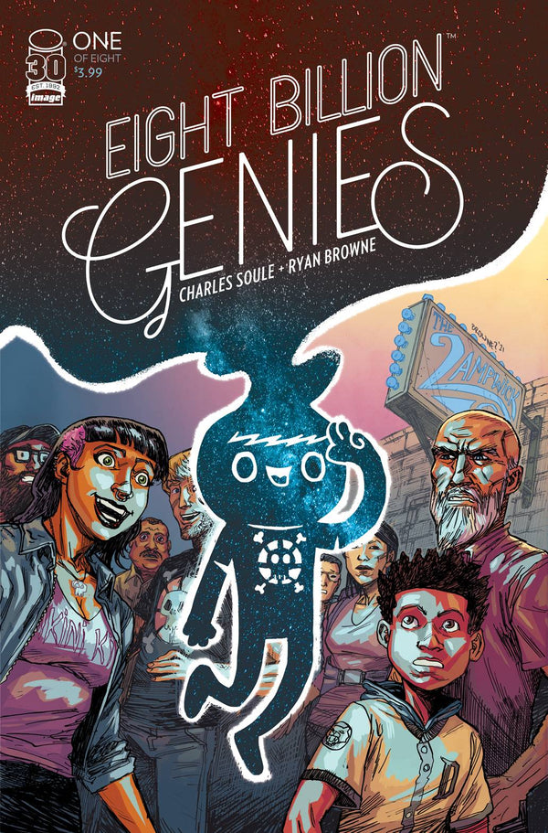 EIGHT BILLION GENIES #1 (OF 8) | 2ND PRINT COVER | BROWNE