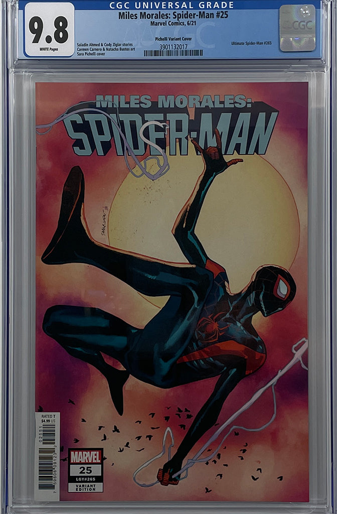 Miles Morales: Spider-Man #25 | 1:25 Ratio Pichelli Variant Cover | CGC 9.8