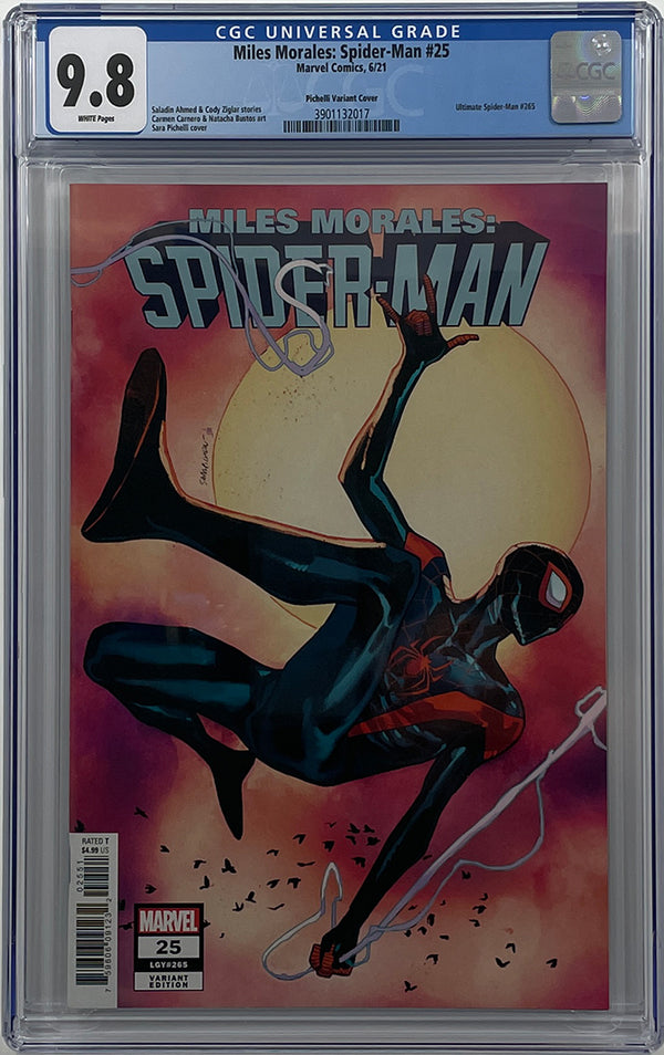 Miles Morales: Spider-Man #25 | 1:25 Ratio Pichelli Variant Cover | CGC 9.8