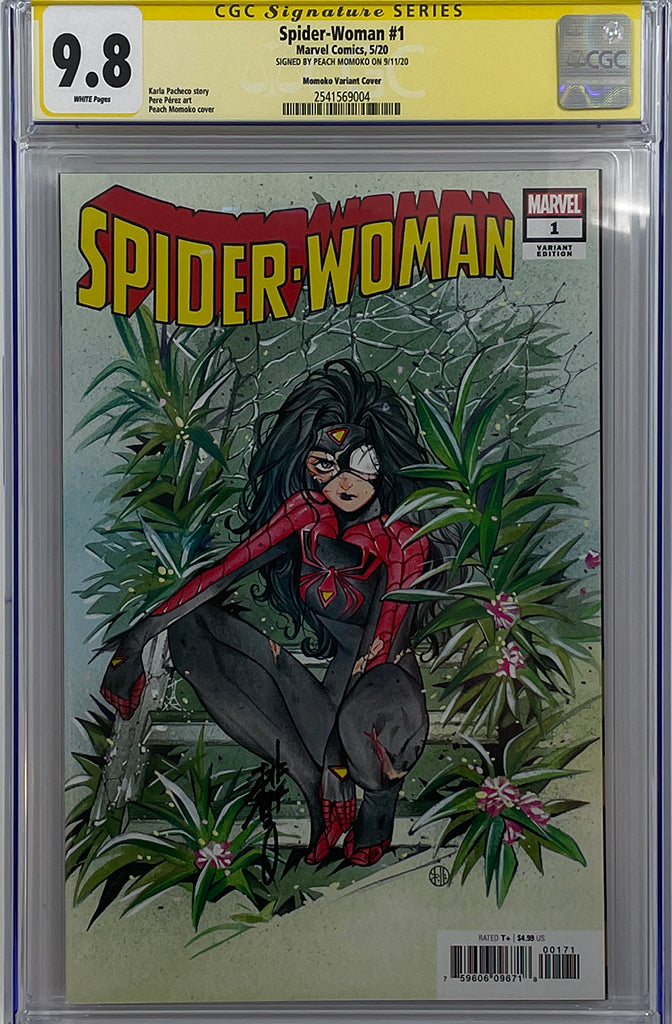 Spider-Woman #1 | 1:25 Ratio Variant Peach Momoko | CGC SS 9.8