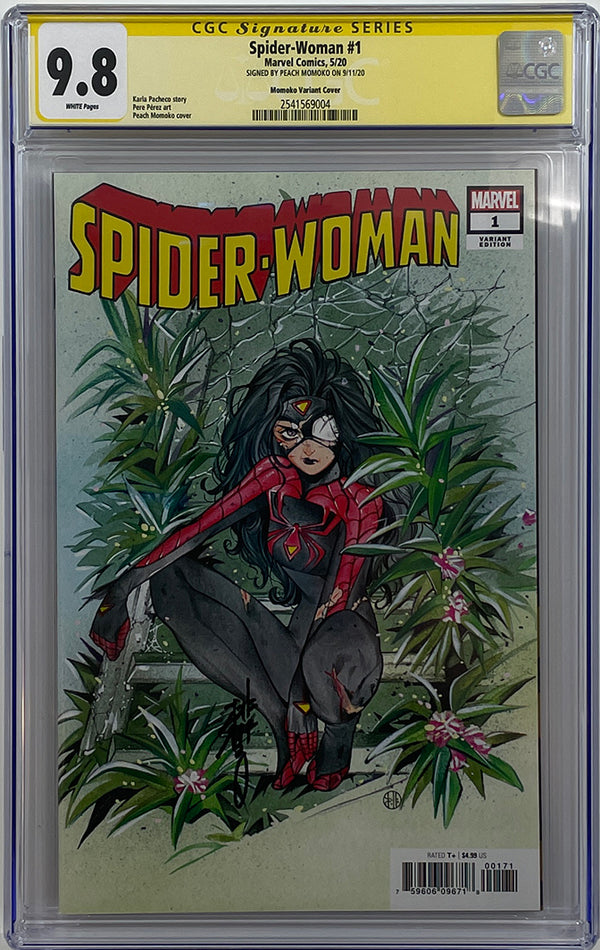 Spider-Woman #1 | 1:25 Ratio Variant Peach Momoko | CGC SS 9.8