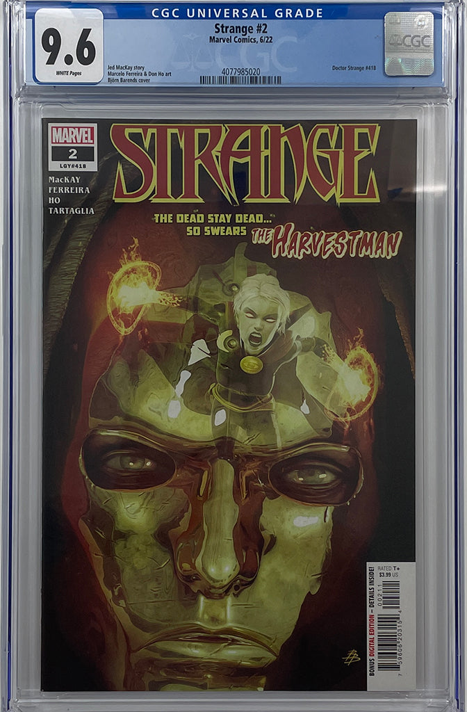 Strange #2 | Bjorn Barends Cover | CGC 9.6
