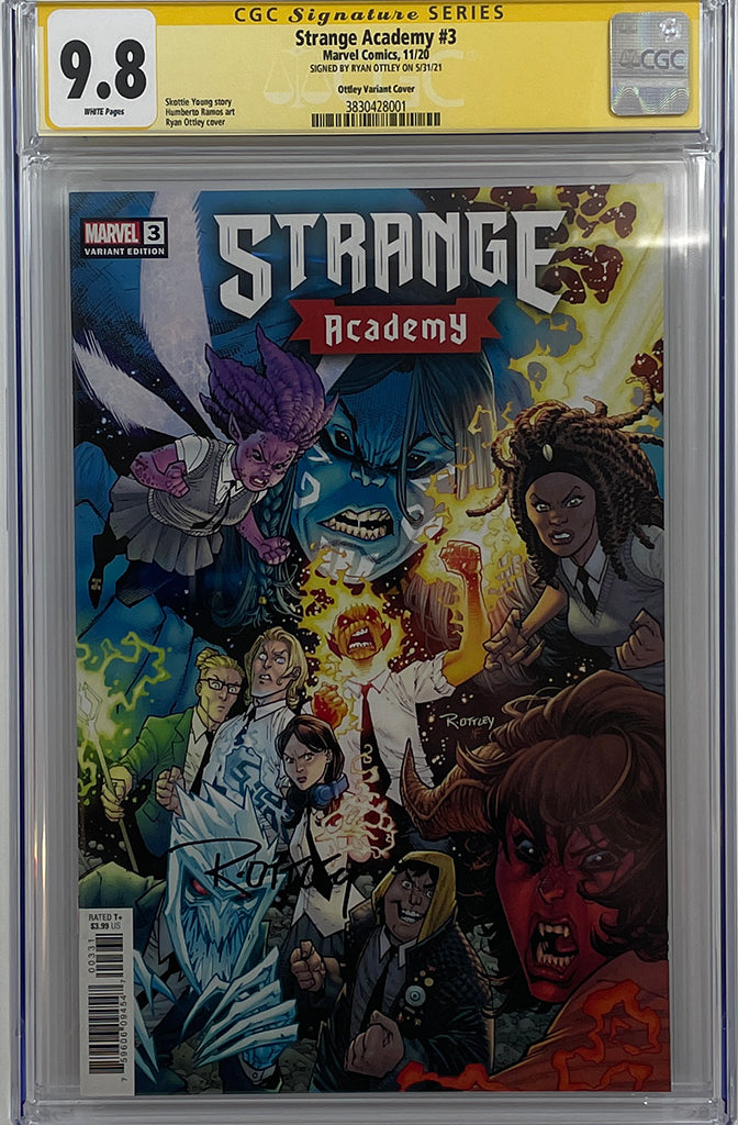 Strange Academy #3 | 1:25 Ryan Ottley Variant | Signed by Ryan Ottley | CGC SS 9.8