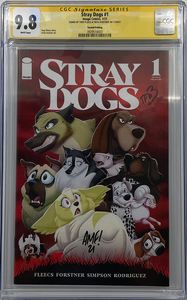 Stray Dogs #1 | Second Print | Signed by Tony & Trish | CGC SS 9.8