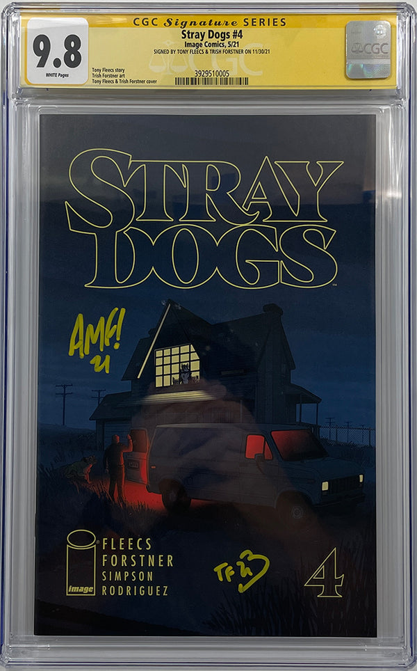 Stray Dogs #4 | Cover A | Signed by Tony and Trish | CGC SS 9.8