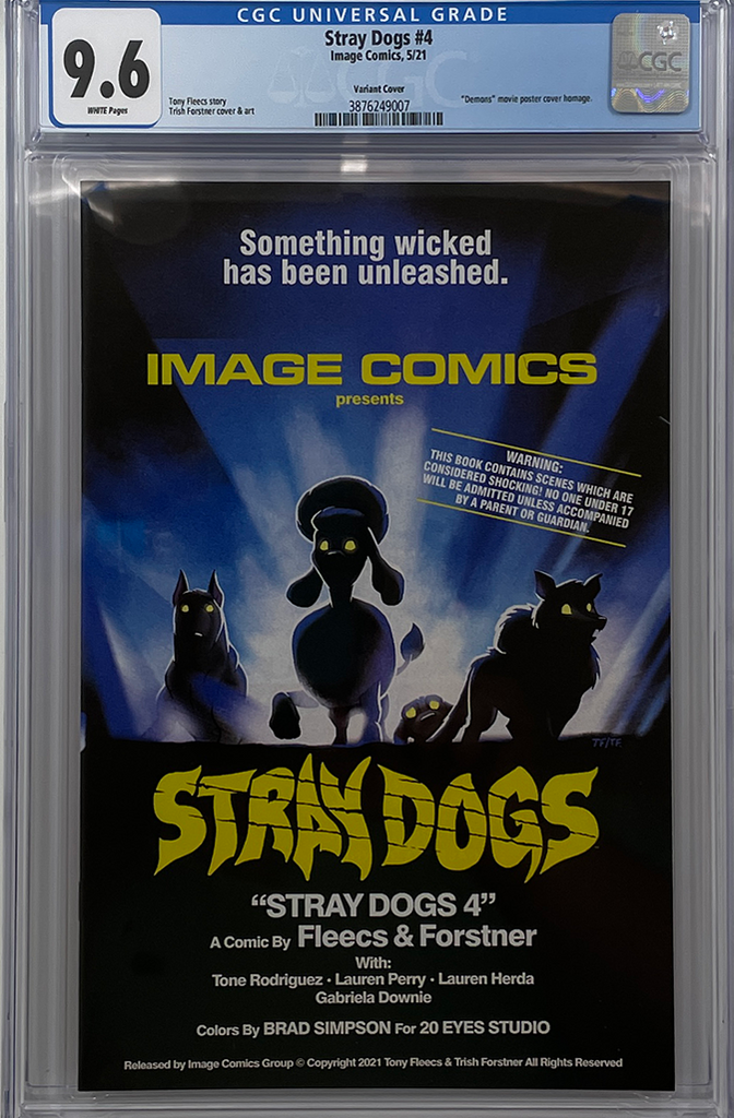 Stray Dogs #4 | Cover B | Demons Movie Poster  Variant | CGC 9.6