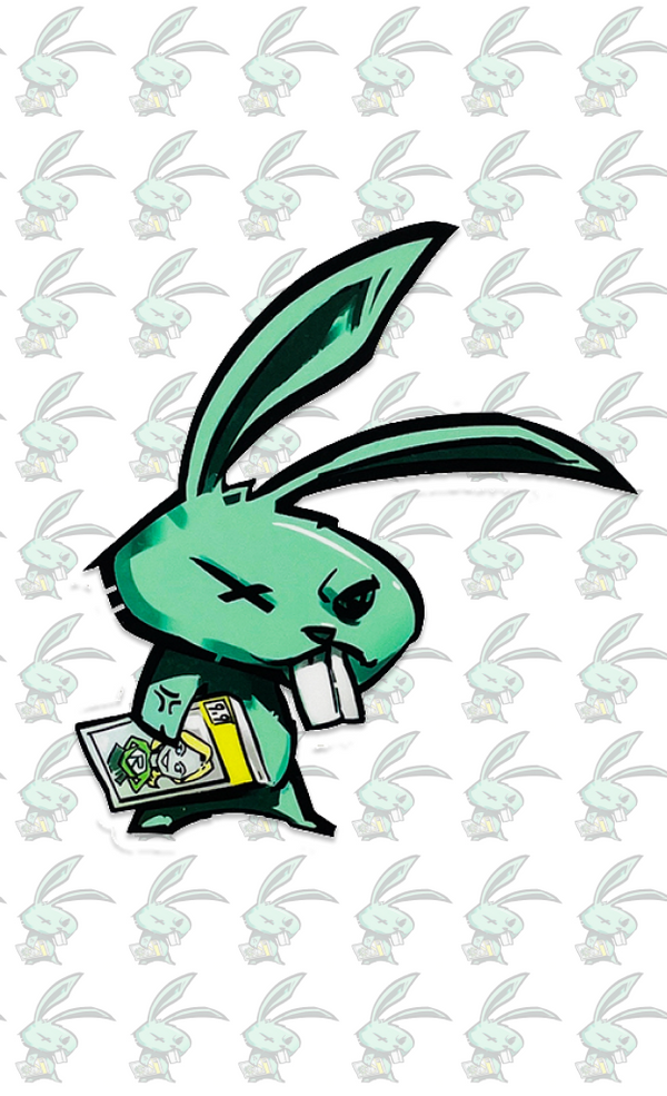 Rabbit Comics Big Sticker by Ivan Tao