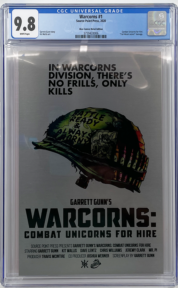Warcorns #1 | Kit Wallis Exclusive Metal Variant | CGC 9.8