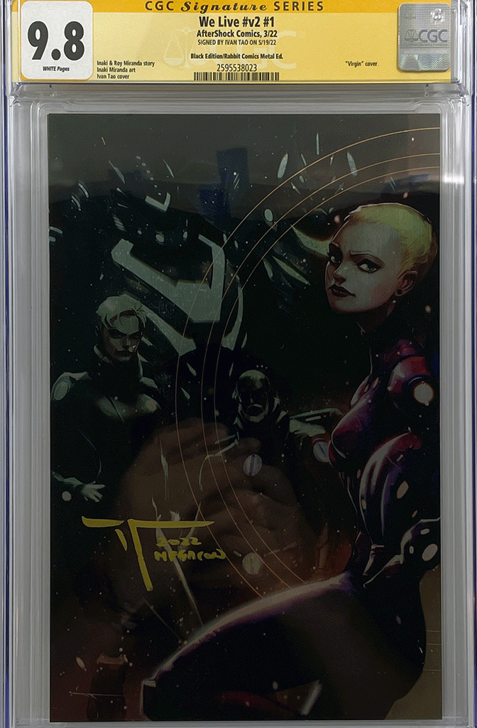 WE LIVE AGE OF PALLADIONS #1 BLACK/WHITE Set | Ivan Tao Metal Variant | CGC SS 9.8