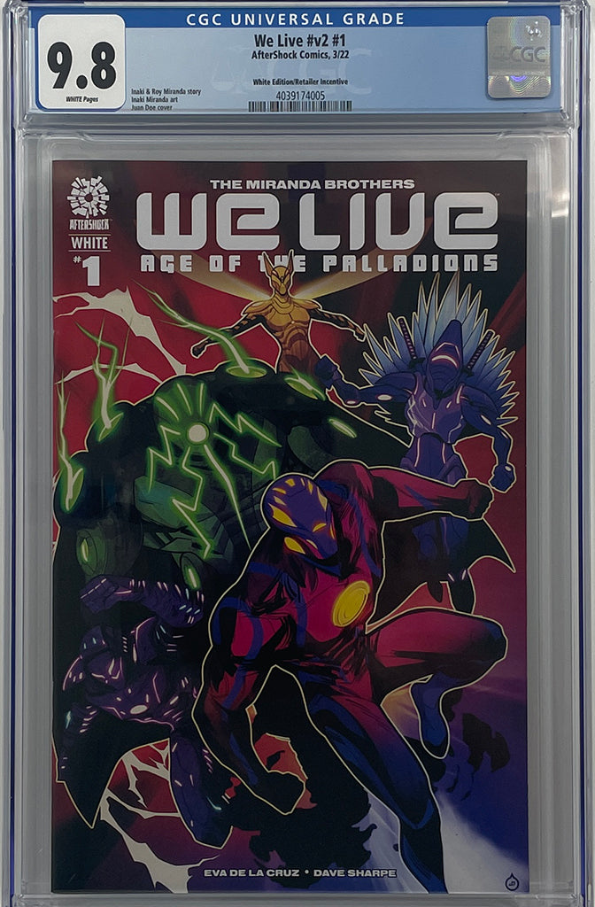 We Live Age of the Palladions #1 White | 1:15 Incentive Variant | CGC 9.8