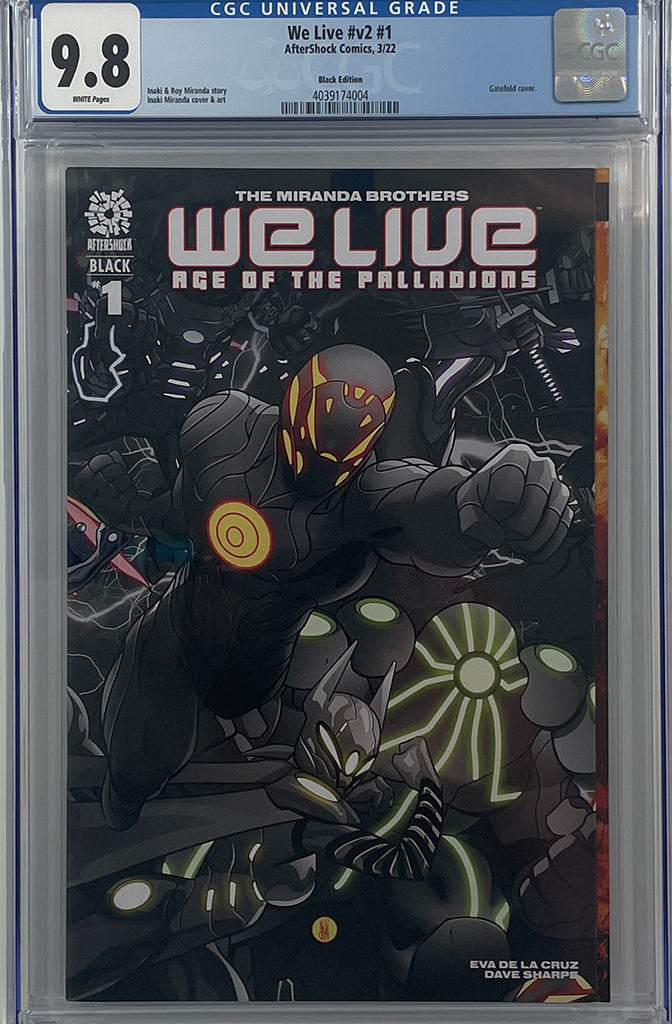 We Live Age of the Palladions #1 Black | Cover A |  Inaki Miranda Cover | CGC 9.8