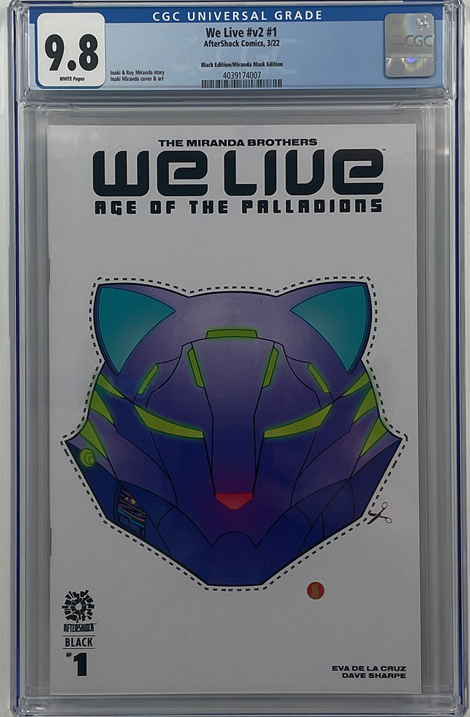 We Live Age of the Palladions #1 White | Cover B |  Inaki Miranda | CGC 9.8