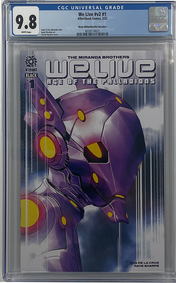We Live Age of the Palladions #1 Black | 1:15 Incentive Variant | CGC 9.8