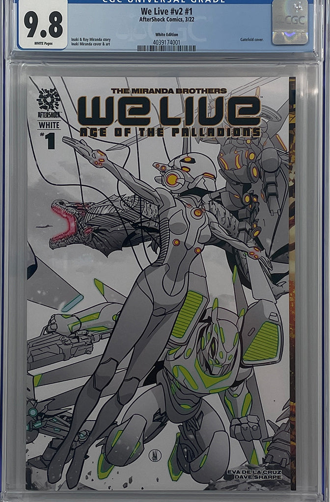 We Live Age of the Palladions #1 White | Cover A |  Inaki Miranda Cover | CGC 9.8