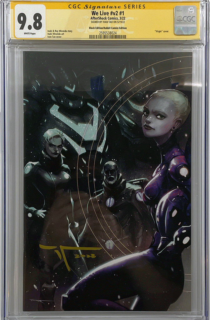 WE LIVE AGE OF PALLADIONS #1 BLACK/WHITE Set | Ivan Tao Variant | CGC SS 9.8