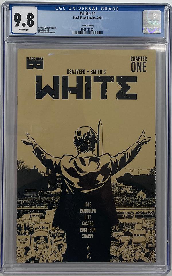 White #1 | 3rd Print | Black Mask Comics | CGC 9.8