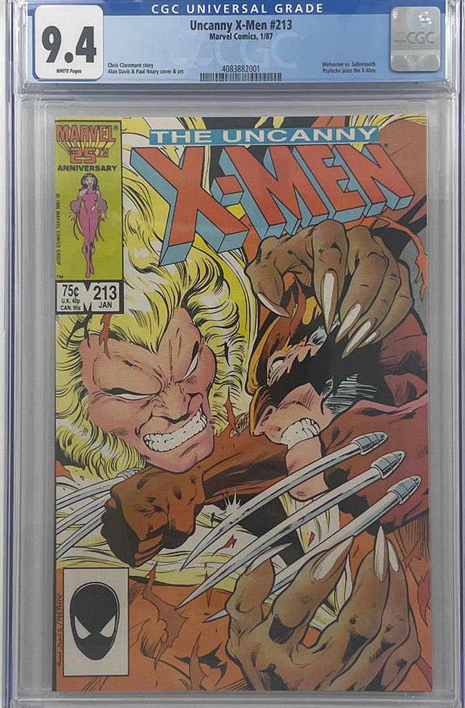 Uncanny X-Men #213 | Psylocke Joins the X-Men | CGC 9.4