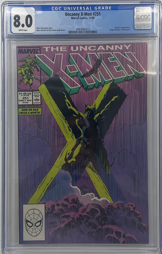Uncanny X Men 251 Reavers Appearance CGC 8 0 Rabbit Comics Uncanny x men 251 reavers appearance cgc 8 0 rabbit comics