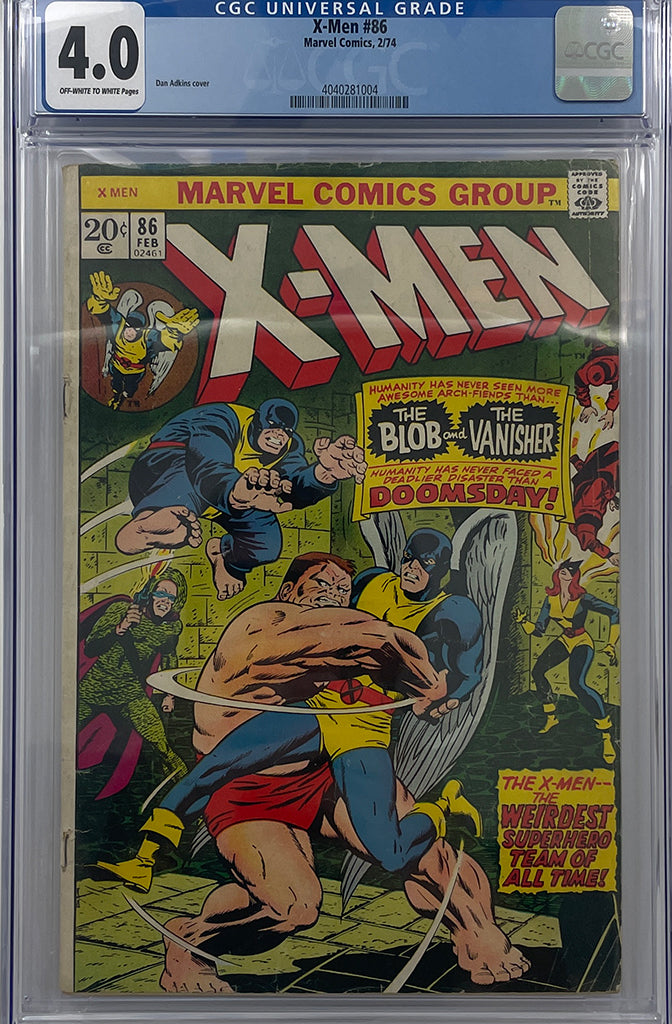 X-Men #86 (1974) | Dan Adkins Cover | CGC 4.0