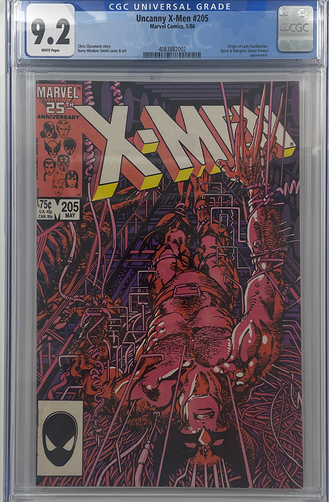 Uncanny X-Men #205 | Origin of Lady Deathstrike | CGC 9.2