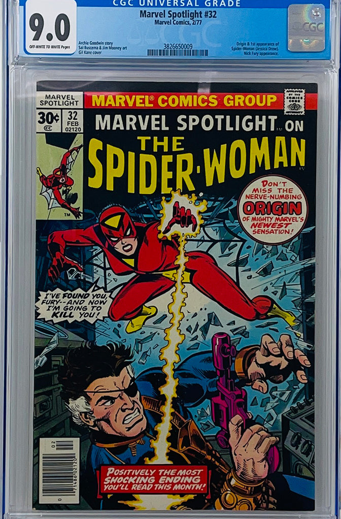Marvel Spotlight on the Spider-Woman #32 | 1st App of Spider-Woman | CGC 9.0