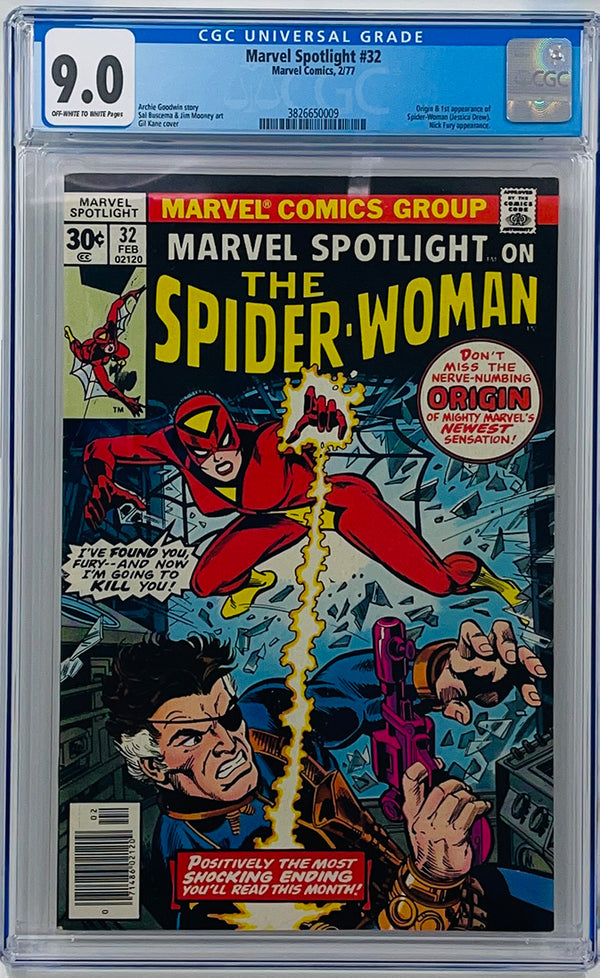 Marvel Spotlight on the Spider-Woman #32 | 1st App of Spider-Woman | CGC 9.0