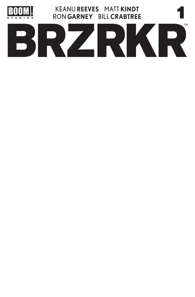 BRZRKR #1 | Blank Sketch Variant