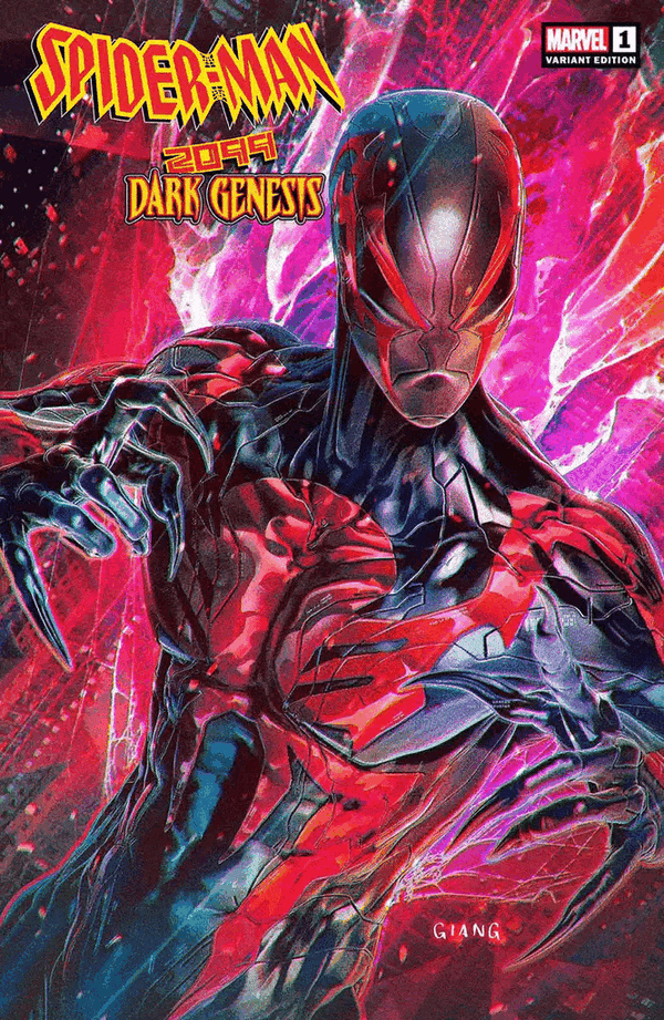 Spider-Man 2099: Dark Genesis #1 | John Giang Trade + Virgin Variant Set