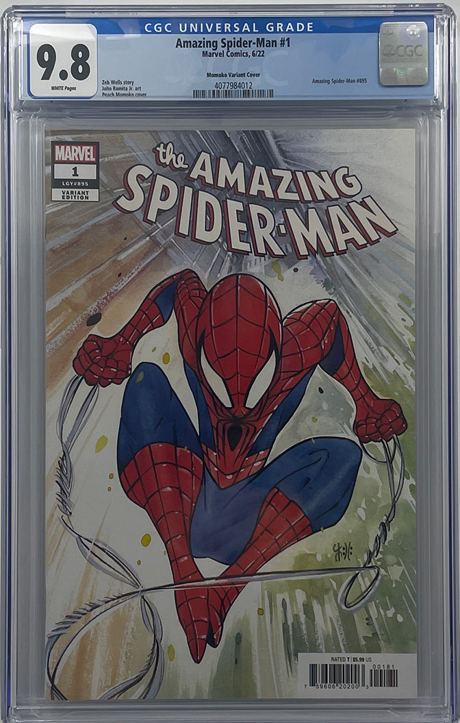 Amazing Spider-Man #1 | Peach Momoko Variant | CGC 9.8 – Rabbit Comics